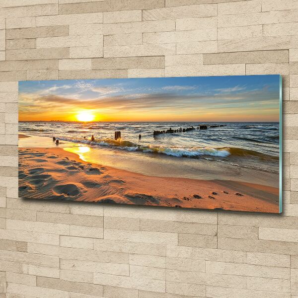 Wall art acrylic Sunset beach