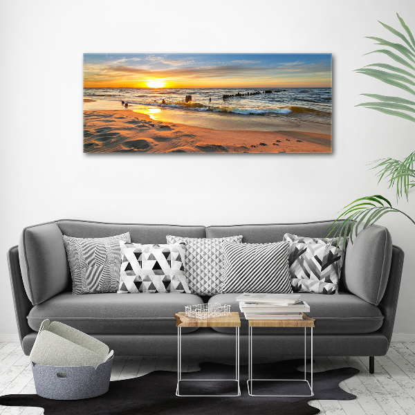 Wall art acrylic Sunset beach