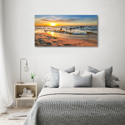 Wall art acrylic Sunset beach