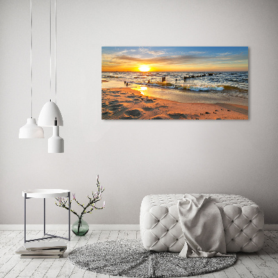 Wall art acrylic Sunset beach