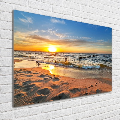 Wall art acrylic Sunset beach