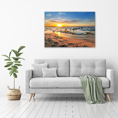 Wall art acrylic Sunset beach