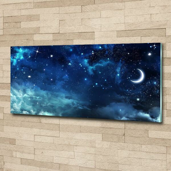 Glass acrylic wall art Starry sky