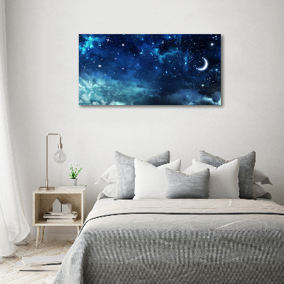 Glass acrylic wall art Starry sky