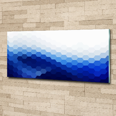 Glass acrylic wall art Cube background