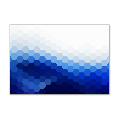 Glass acrylic wall art Cube background