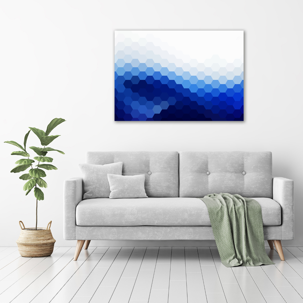 Glass acrylic wall art Cube background