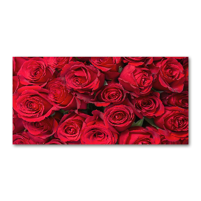 Acrylic wall picture Red roses