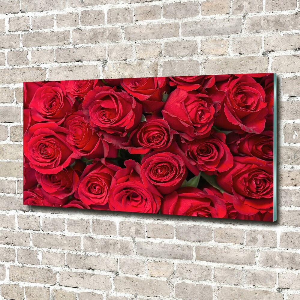 Acrylic wall picture Red roses