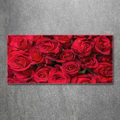 Acrylic wall picture Red roses