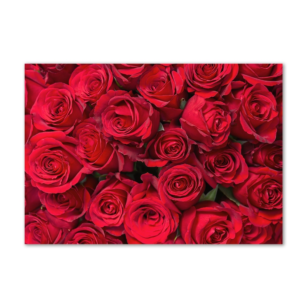 Acrylic wall picture Red roses