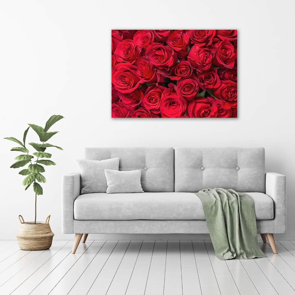 Acrylic wall picture Red roses