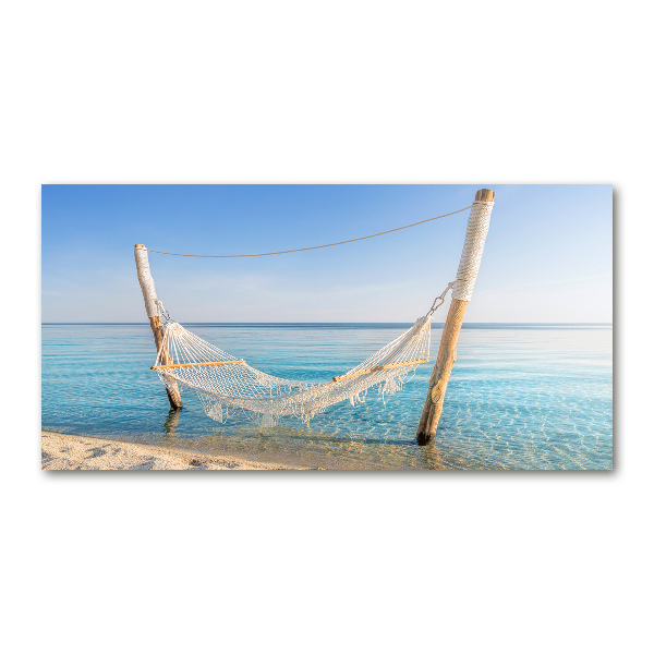 Acrylic wall art Hammock by the sea