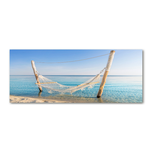 Acrylic wall art Hammock by the sea