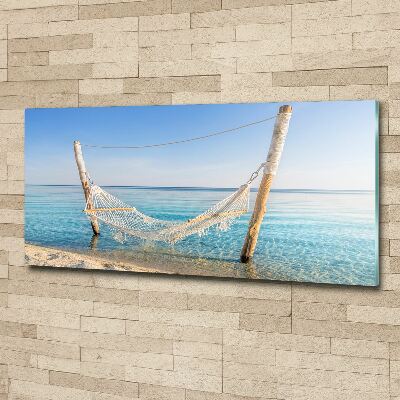 Acrylic wall art Hammock by the sea