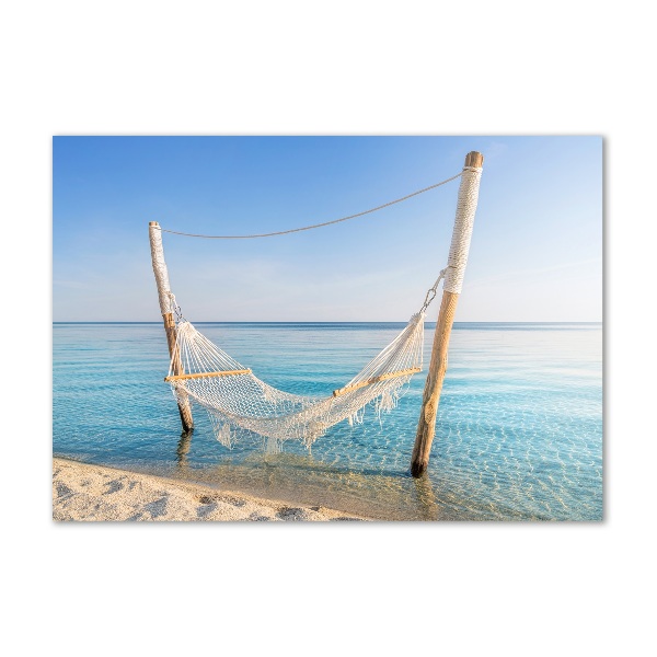 Acrylic wall art Hammock by the sea