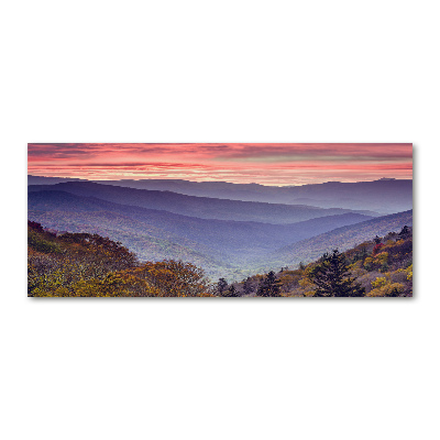 Print on acrylic Sunset of the mountain