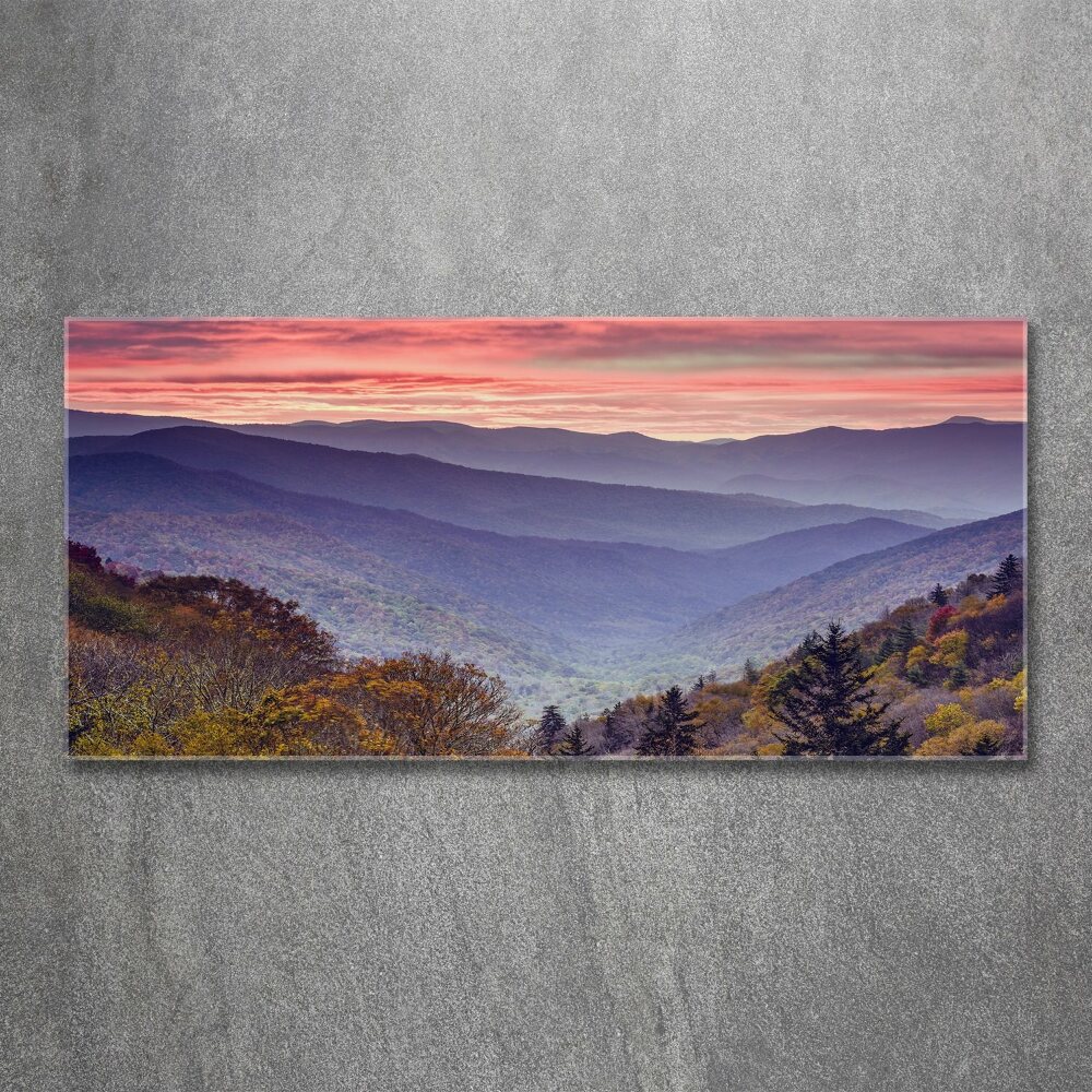 Print on acrylic Sunset of the mountain