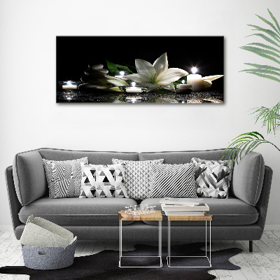 Wall art acrylic White lily