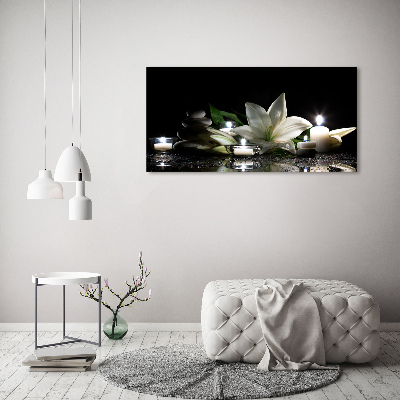 Wall art acrylic White lily