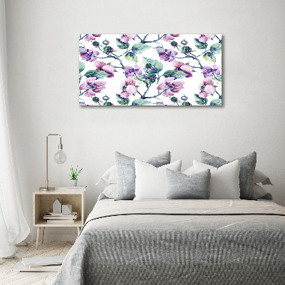 Wall art acrylic Blackberry flowers