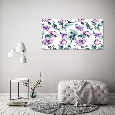 Wall art acrylic Blackberry flowers