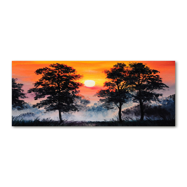 Print on acrylic Sunset forest