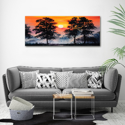 Print on acrylic Sunset forest