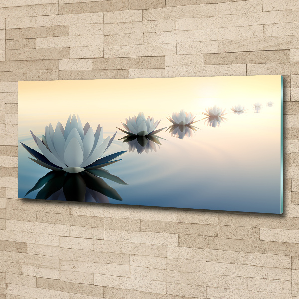 Acrylic wall art Lotos flowers