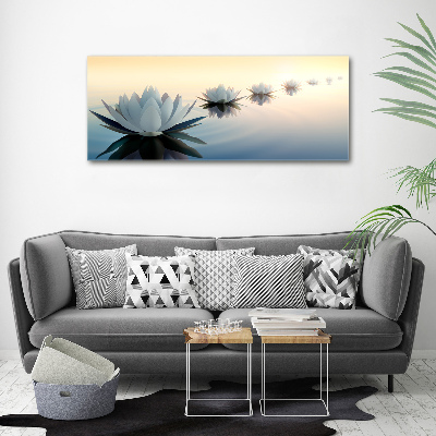 Acrylic wall art Lotos flowers