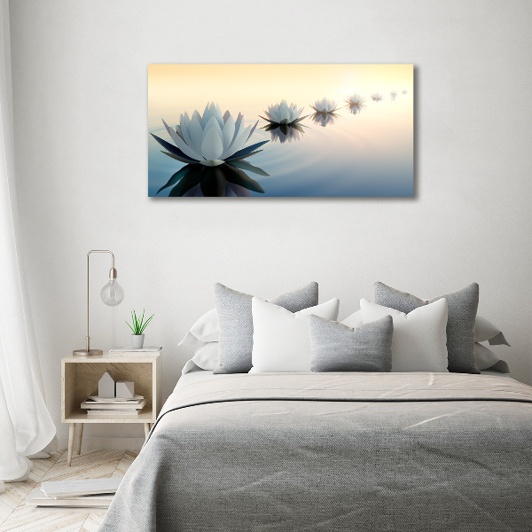 Acrylic wall art Lotos flowers