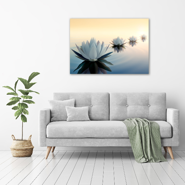 Acrylic wall art Lotos flowers