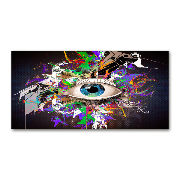 Glass acrylic wall art Abstract eye