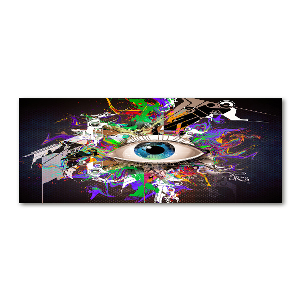 Glass acrylic wall art Abstract eye