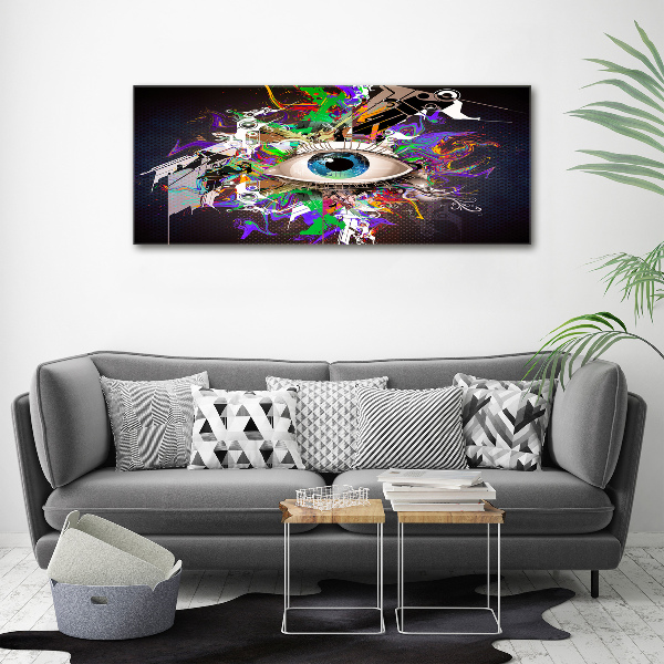 Glass acrylic wall art Abstract eye