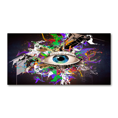 Glass acrylic wall art Abstract eye