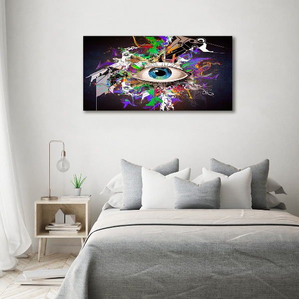 Glass acrylic wall art Abstract eye