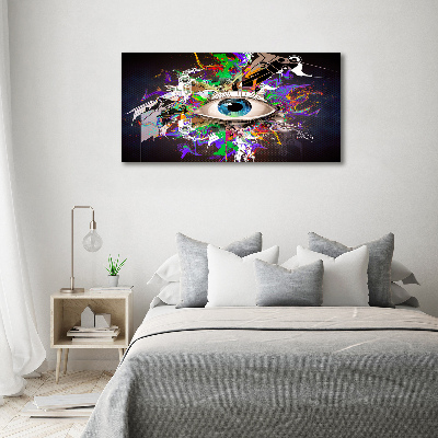 Glass acrylic wall art Abstract eye