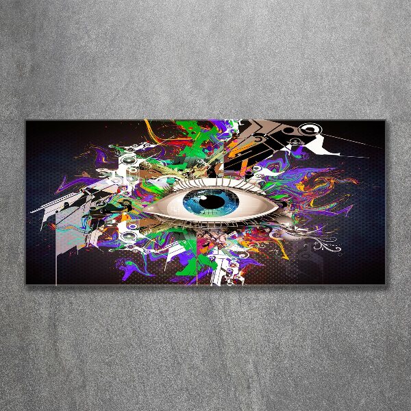 Glass acrylic wall art Abstract eye