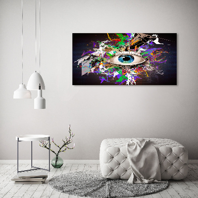 Glass acrylic wall art Abstract eye