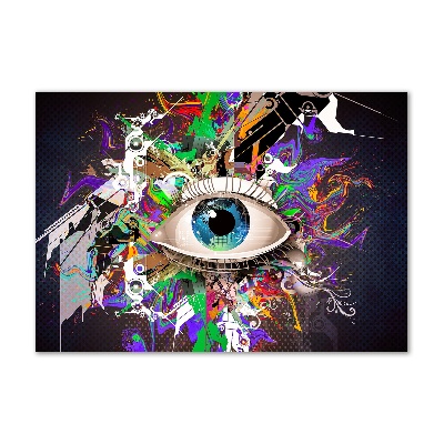 Glass acrylic wall art Abstract eye