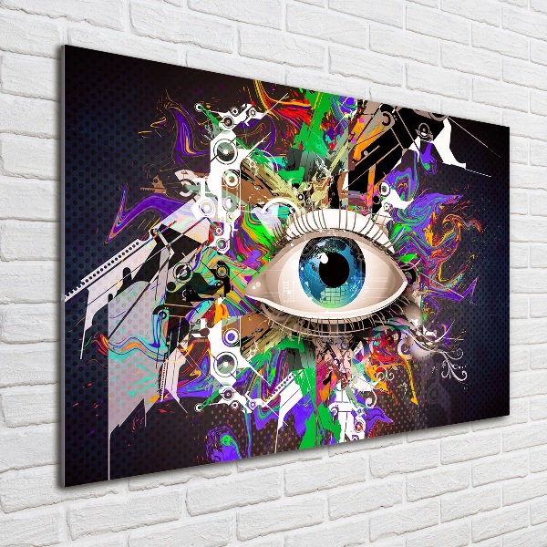 Glass acrylic wall art Abstract eye