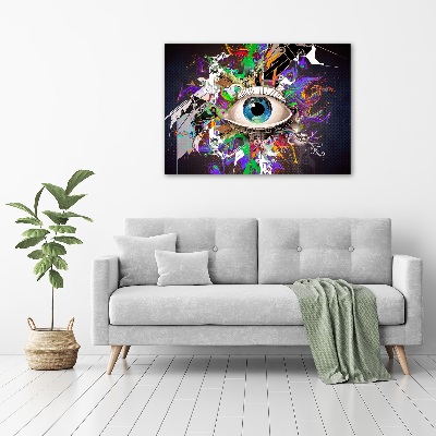 Glass acrylic wall art Abstract eye