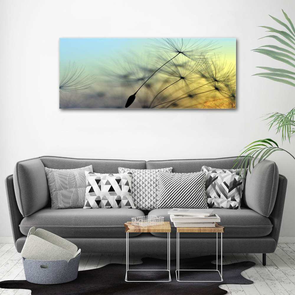 Wall art acrylic Dandelion seeds