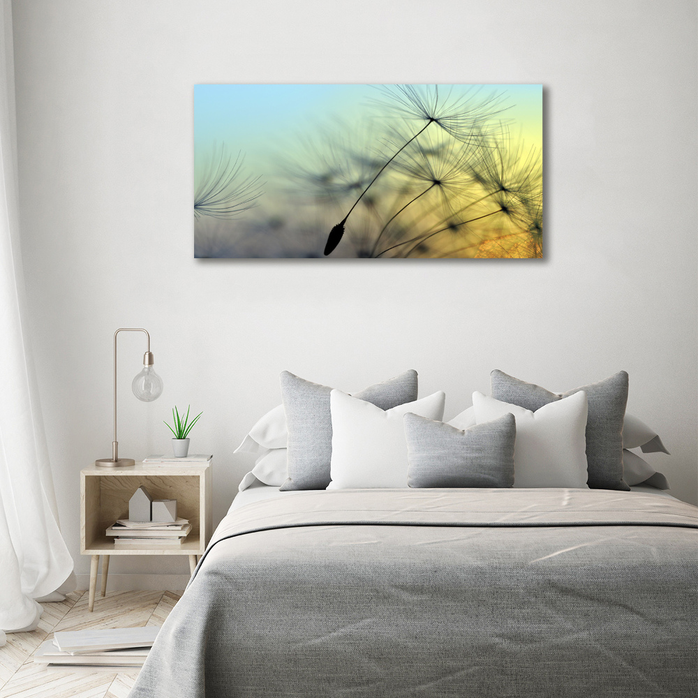 Wall art acrylic Dandelion seeds