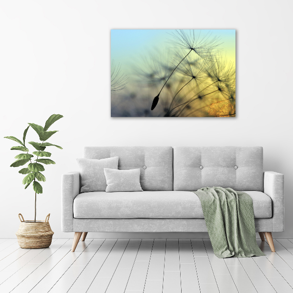 Wall art acrylic Dandelion seeds