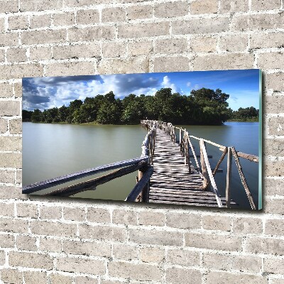 Print on acrylic Wooden bridge