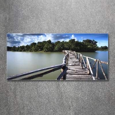 Print on acrylic Wooden bridge