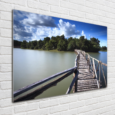 Print on acrylic Wooden bridge