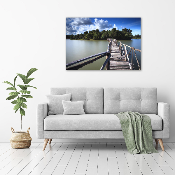 Print on acrylic Wooden bridge